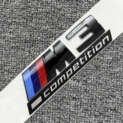 For F80 G80 M3 Competition Trunk Gloss Black M Sport Nameplate Emblem Badge