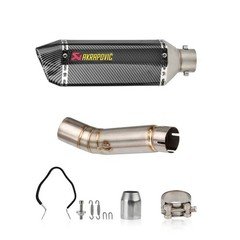 For Honda CBR500R CB500F 2013-2019 Slip On Black Muffler Exhaust Tips Mid Pipe