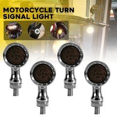 For Honda Gold Wing Front Motorcycle LED Turn Signal Running Lights Chrome 4x