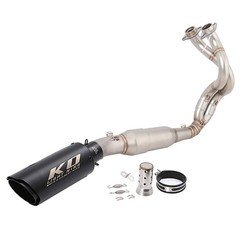 For kawasaki Ninja 650 Z650 2023-2026 Exhaust System Header Pipe Black Muffler