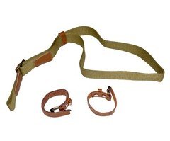 For Soviet Russian M38M44M91/30 Mosin Nagant Rifle Canvas Carry Sling Dark Khaki