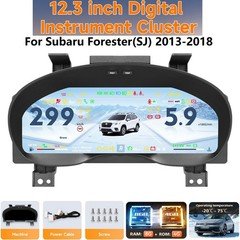 For Subaru Forester 2013-2018 Digital Cluster Instrument 12.3" Carplay Dashboard