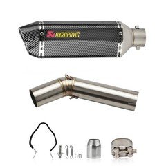 For Suzuki GSXR 600 750 2006-2025 Slip On Exhaust Pipe Muffler Tips Dual-outlet
