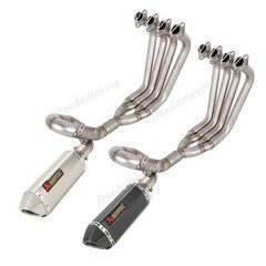 For XJ6N XJ6S 2009-2016 Whole Exhaust System Header Link Pipe Slip On Muffler