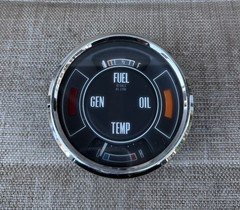 FORD 1966-70 CORTINA CD MARK 2 GENUINE DASH CLUSTER FUEL-OIL-TEMP-GEN GAUGE!! EC