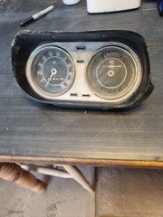 Ford Escort mk1 Instrument Cluster Dashboard MPH Speedo rusty