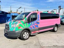 This is a picture showing 2018 Ford Transit Camper Van Truck Recreational Vehicle RV Motorhome V6 bidadoo