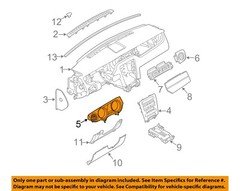 FORD OEM 10-14 Mustang Instrument Panel-Cluster Bezel AR3Z63044D70BA