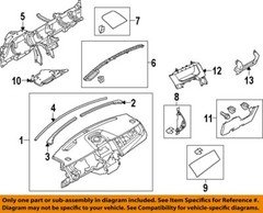 FORD OEM 10-19 Taurus Instrument Panel-Cluster Bezel DG1Z54044D70AB