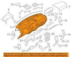 FORD OEM 16-17 F-150 Instrument Panel Components-Instrument Panel FL3Z1504320CL