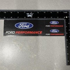 Ford Performance Racing Decal Sticker Sheet (3 Stickers Per Sheet)