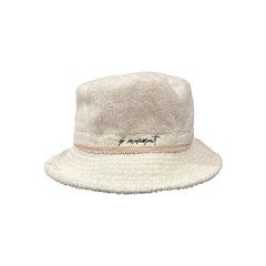 FP Movement Free People White Terry Cloth Bucket Hat One Size Summer Beach NWT
