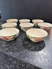 Franciscan Desert Rose Cereal Bowls - Set of 8 Bowls 5 1/2” Vintage