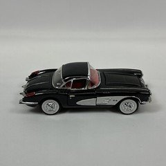 Franklin Mint Diecast 1:43 - Black 1958 Chevrolet Corvette - Precision Models