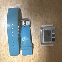 Freestyle Summer Digital Quartz 100m WR Silver SS Case Blue/White Resin Strap