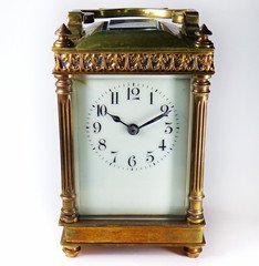 French Carriage Clock, 19th century, Works Well