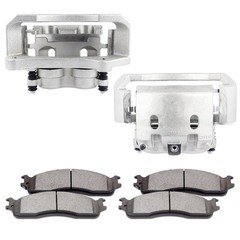 Front Brake Calipers Brake Pads Set 6Pcs Fits Dodge Ram 1500 2500 3500 2003-2008