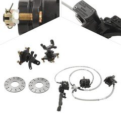 Front Brake Disc Rotor+Front Brake Caliper Kit For 125cc 150cc 200cc 250cc ATV