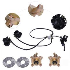 Front Brake Disc Rotor+Front Brake Caliper Kit For 125cc 150cc 200cc 250cc ATV