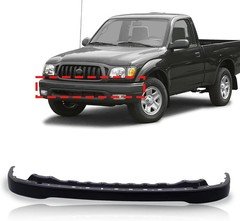 Front Bumper Face Bar Black Bumper Cover Comaptible with 2001-2004 Toyota Tacoma