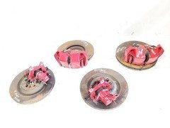 Front Set Of Red Brake Calipers With Rotors OEM 2013-2015 Jaguar XF XFR