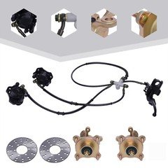 Front Steering Wheel Hub Disc Brake Set for ATV GO kart Quad 125cc-250cc 4-Stud