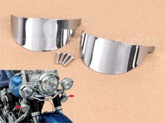 Front Turn Signal Visors for Harley Touring Heritage Softail Classic FLSTC FLST