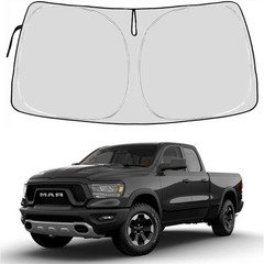 Front Windshield Sun Shade for 2025 Dodge RAM 1500 2024-2017 Foldable Sunshade