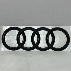 Front/Rear Adhesive 4Ring Emblem for Audi A3 A4 A5 A6 Q3 Q5 R8 192mmx66mm