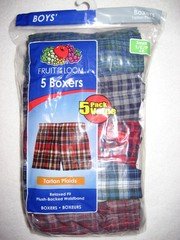 Fruit of the Loom 5 Pair Boys Boxers-Size S (6-8) - New in Package