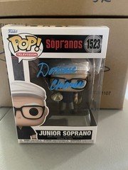 FUNKO POP 1523 Dominic Chianese Signed Sopranos Pop Uncle Junior Beckett Teal