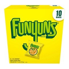 Funyuns Onion Ring Flavored Snack Chips, 10 Count Multipack