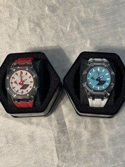 🌟 G-SHOCK GA-2100 CLEAR DUO - RED & BLUE 🌟