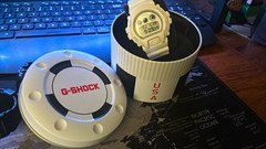 G-SHOCK NASA Casio Digital Quartz White Resin Sport Watch w/ Tin Box