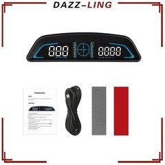 G3 Universal LCD Car HUD Head Up Display GPS Fatigue Reminder Overspeed Alarm