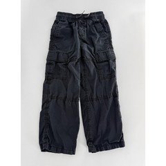 GAP Kids Cargo Pants Gray Boys Size 6-7 Elastic Waist Drawstring Utility