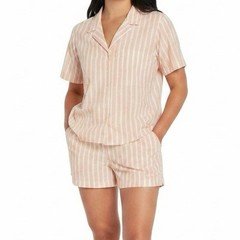 Gap Women's 2-Piece Soft Cotton Poplin Pajama Set Striped Size Small