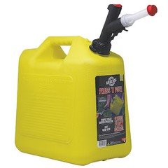 Garageboss Gb356 Gas Can, Plastic, 5 Gal, Press 'N Pour(R) Spout, Self-Venting,