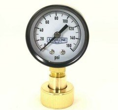 GARDEN HOSE BIB PRESSURE GAUGE QUICK & ACCURATE MUST HAVE FOR LANDSCAPERS