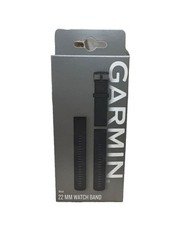 Garmin Quick Release Bands 22 mm Silicone Black with Slate Hardware 010-13256-21