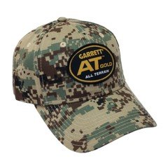 Garrett AT Gold Camo Baseball Cap One Size Fits All with Fastener Strap 1664100