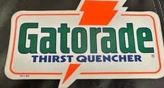 GATORADE Thirst Quencher - Original Vintage 1990's Racing Decal/Sticker