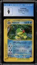 This is a picture showing Pokemon Politoed Skyridge H23/H32 Holo CGC 9 Mint