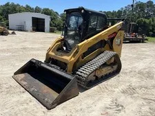 This is a picture showing 2020 Caterpillar 289D3 Skid Steer Track Loader Crawler Cab Bucket Aux bidadoo
