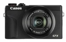 This is a picture showing Canon PowerShot G7 X Mark III 20.2MP 4K Digital Camera 4.2x Optical Zoom Black 3