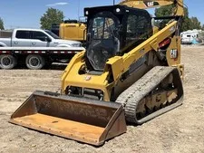 This is a picture showing 2023 Caterpillar 299D3 Crawler Track Loader Cab AC High Flow Aux bidadoo -Repair