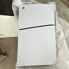 This is a picture showing Sony PlayStation 5 PS5 Console 825GB 4K White w/ DualSense, Wi-Fi CFI-1215A