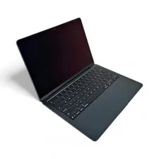 This is a picture showing Apple MacBook Air 13" M4 16GB RAM 256GB SSD 8-Core GPU Midnight MW123LL/A 2025