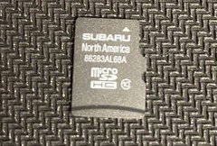 GENUINE 2016 SUBARU LEGACY Navigation GPS  Map Micro SD Card 86283AL68A