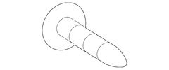 Genuine Audi Balance Weight Screw N-105-103-01